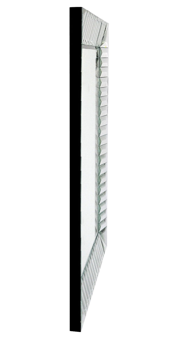 Homeroots 37" Clear Glass Framed Accent Mirror  Glass 396601