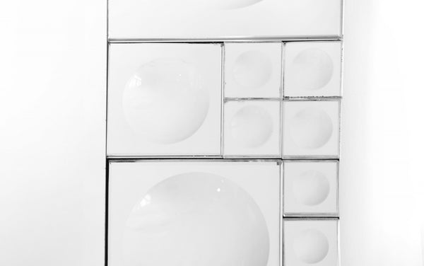 Homeroots 38" Clear Glass Framed Accent Mirror  Glass 396603