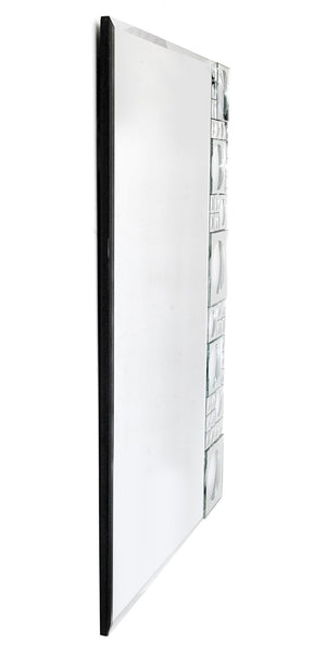 Homeroots 38" Clear Glass Framed Accent Mirror  Glass 396603