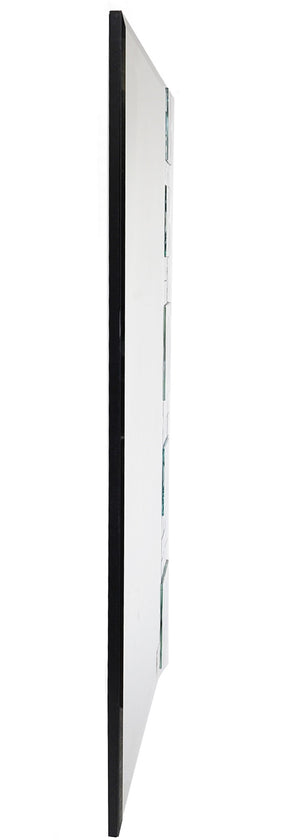 Homeroots 38" Clear Glass Framed Accent Mirror  Glass 396603