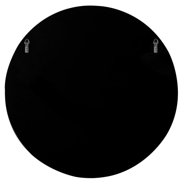 Homeroots Gold Accented Round Mirror  Glass 396605