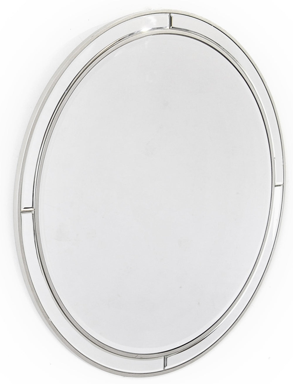 Homeroots Simply Lined Silver Mirror  Glass 396607