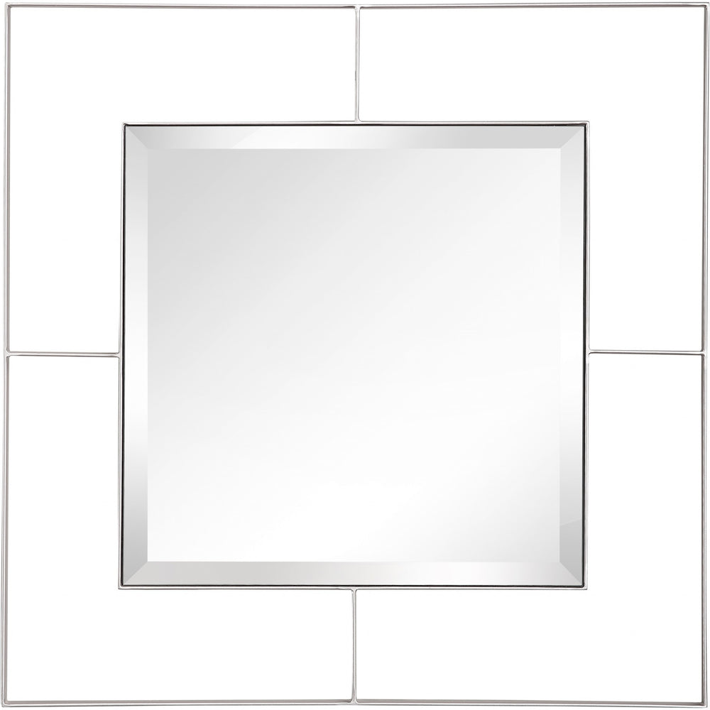 Homeroots Square In Square Wall Mirror  Glass 396615