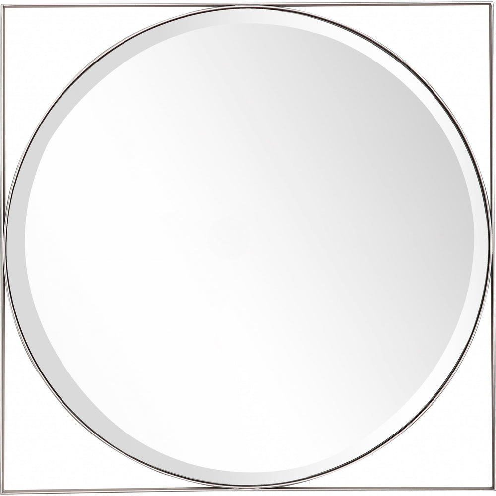 Homeroots Circle In Square Wall Mirror  Glass 396616