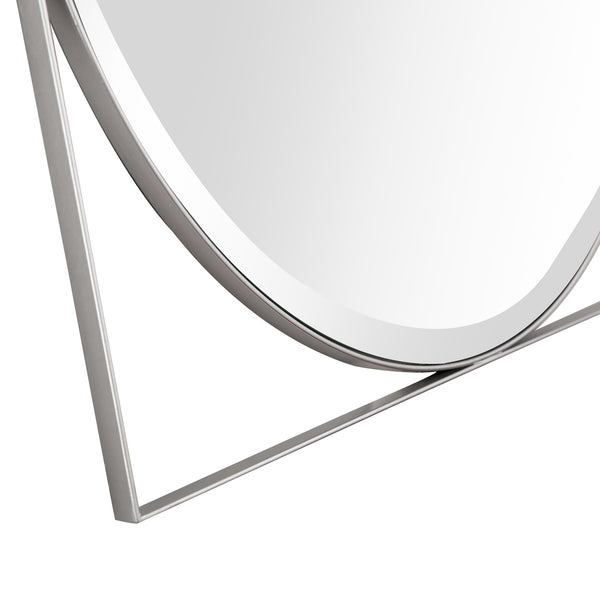 Homeroots Circle In Square Wall Mirror  Glass 396616