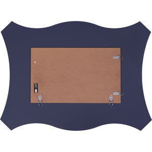 Homeroots 32" Silver Novelty Glass Framed Accent Mirror  Glass 396619