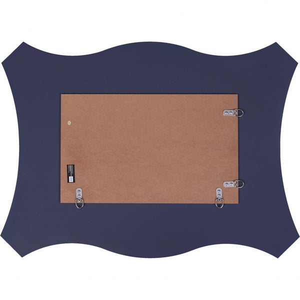 Homeroots 32" Silver Novelty Glass Framed Accent Mirror  Glass 396619