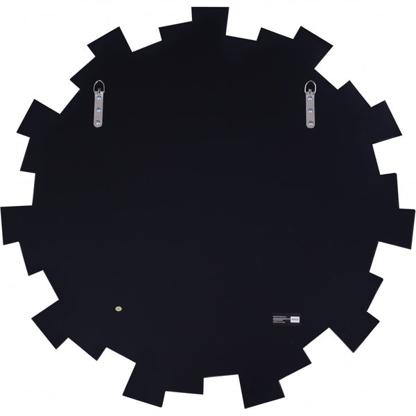 Homeroots 30" Clear Sunburst Framed Accent Mirror  Glass 396620