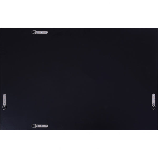 Homeroots 35" Gray Glass Framed Accent Mirror  Glass 396622