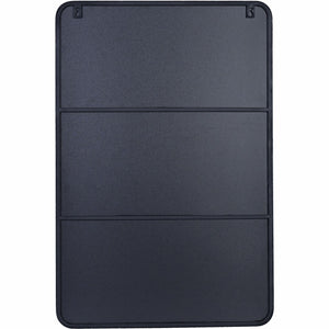 Homeroots 42" Black Metal Framed Accent Mirror  Glass 396627