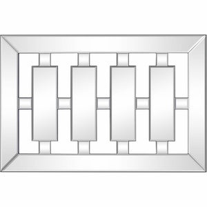 Homeroots 24" Clear Glass Framed Accent Mirror  Glass 396628