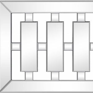 Homeroots 24" Clear Glass Framed Accent Mirror  Glass 396628