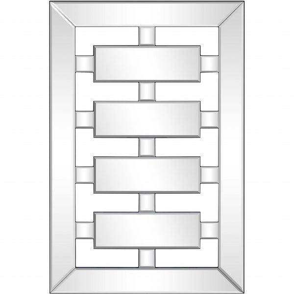 Homeroots 24" Clear Glass Framed Accent Mirror  Glass 396628