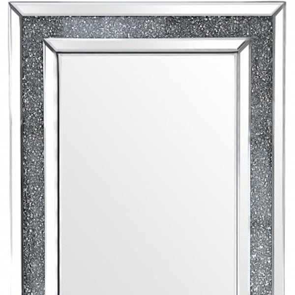 Homeroots Encrusted Crystal Mirror  Glass 396635
