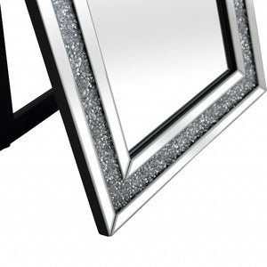 Homeroots Encrusted Crystal Mirror  Glass 396635