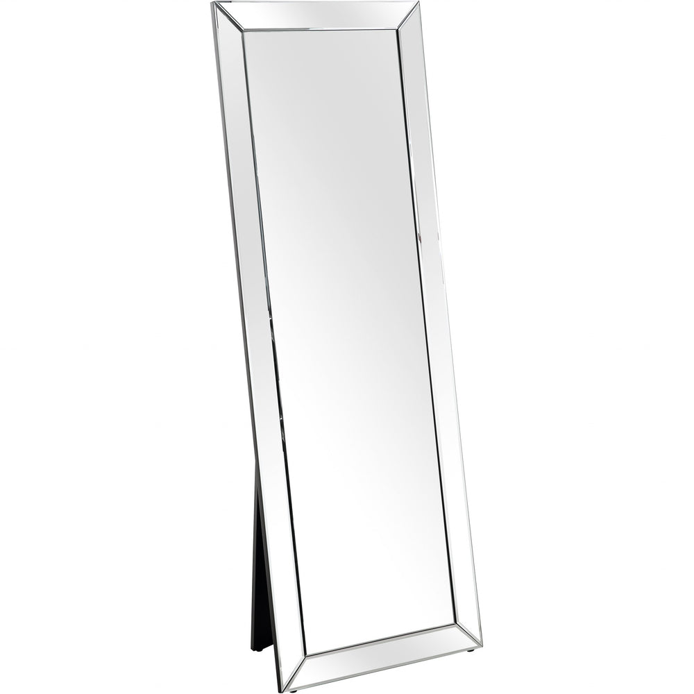 Homeroots Silver Contemporary Full Length Mirror  Glass 396636