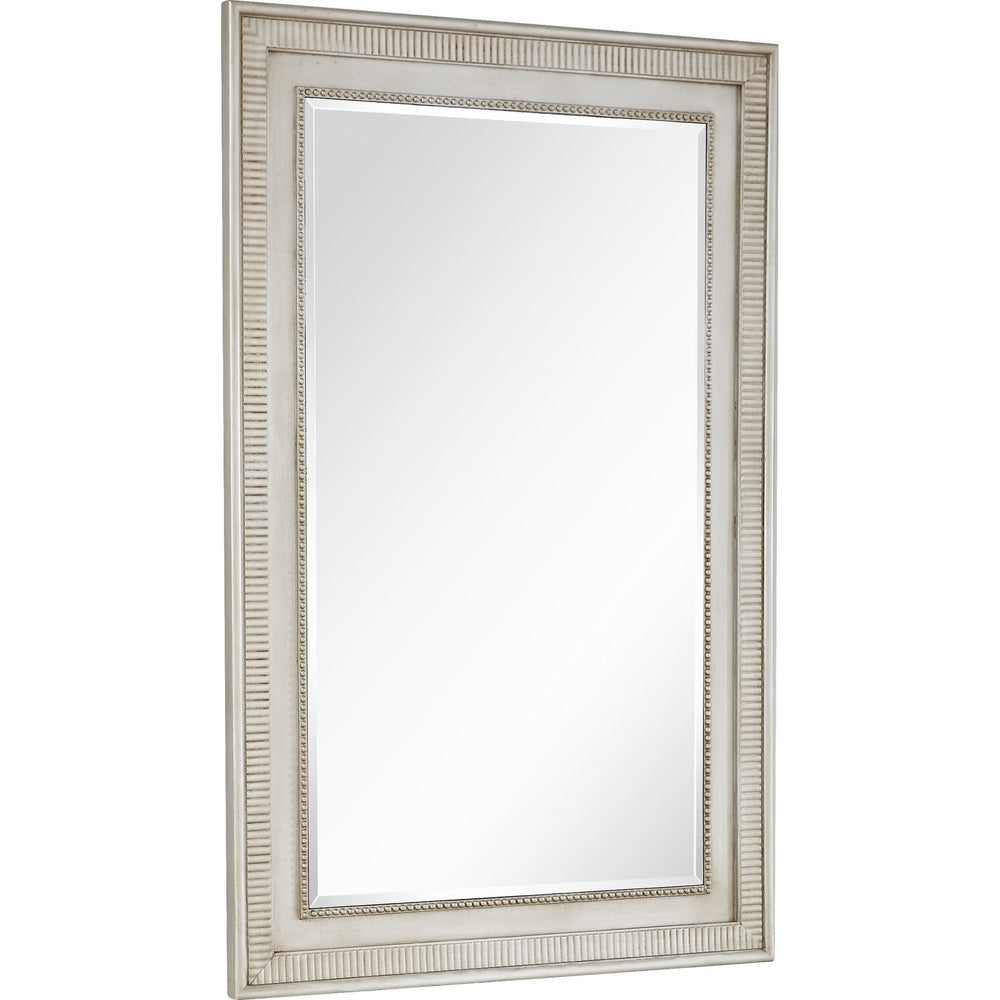 Homeroots Antiqued Silver Finish Mirror  Glass 396638