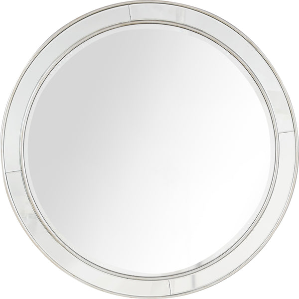 Homeroots 36" Silver Framed Accent Mirror  Glass 396639