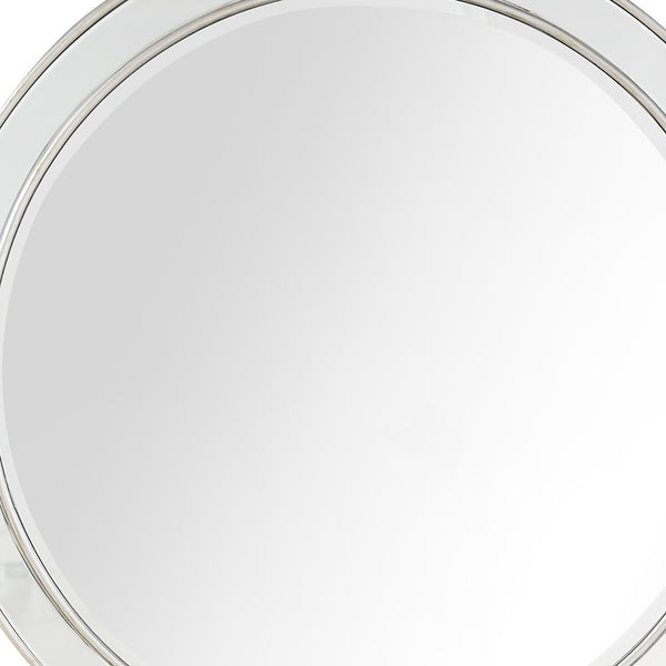 Homeroots 36" Silver Framed Accent Mirror  Glass 396639