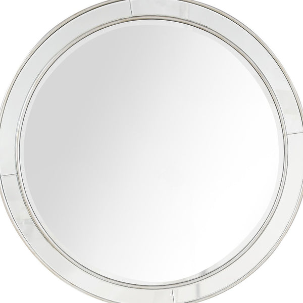 Homeroots 36" Silver Framed Accent Mirror  Glass 396639
