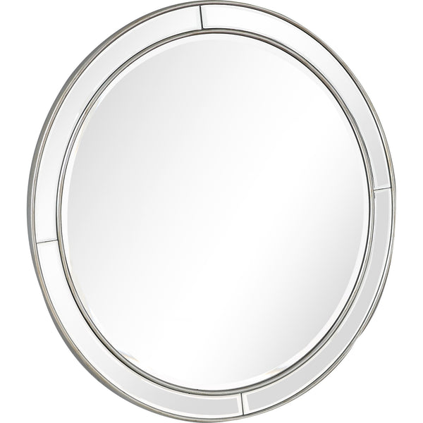 Homeroots 36" Silver Framed Accent Mirror  Glass 396639