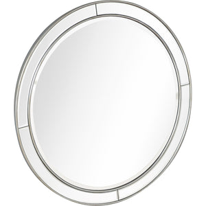 Homeroots 36" Silver Framed Accent Mirror  Glass 396639