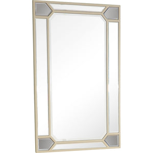Homeroots 43" Silver Metal Framed Accent Mirror  Glass 396641