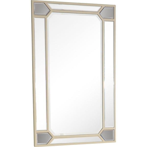 Homeroots 43" Silver Metal Framed Accent Mirror  Glass 396641