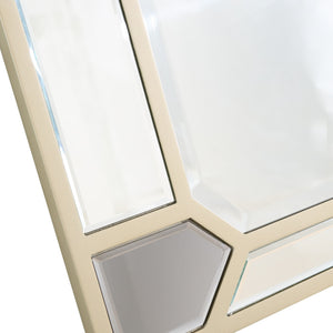 Homeroots 43" Silver Metal Framed Accent Mirror  Glass 396641