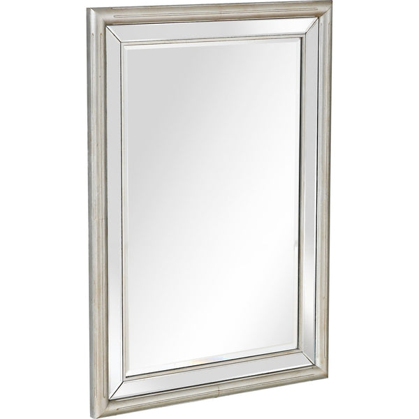 Homeroots 44" Silver Framed Accent Mirror  Glass 396643
