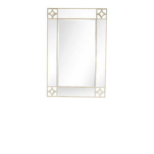 Homeroots 46" Champagne Framed Accent Mirror  Glass 396645