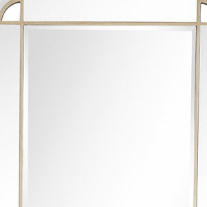 Homeroots 46" Champagne Framed Accent Mirror  Glass 396645