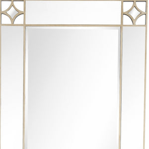 Homeroots 46" Champagne Framed Accent Mirror  Glass 396645