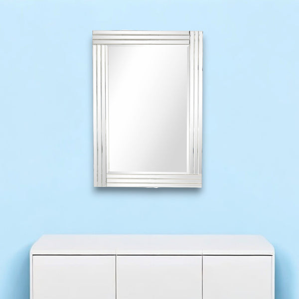 Homeroots 42" Clear Framed Accent Mirror  Glass 396648