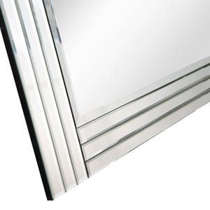 Homeroots 42" Clear Framed Accent Mirror  Glass 396648