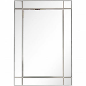 Homeroots Stainless Steel Wall Mirror  Glass 396649