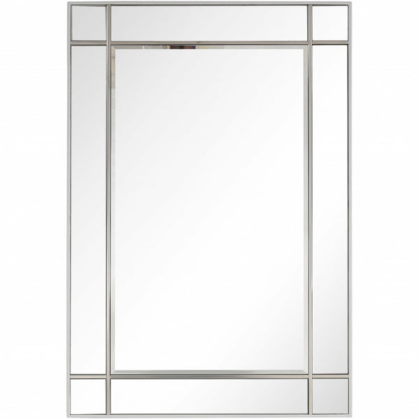 Homeroots Stainless Steel Wall Mirror  Glass 396649