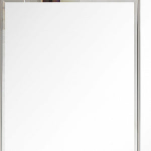 Homeroots Stainless Steel Wall Mirror  Glass 396649