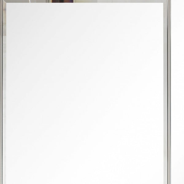 Homeroots Stainless Steel Wall Mirror  Glass 396649