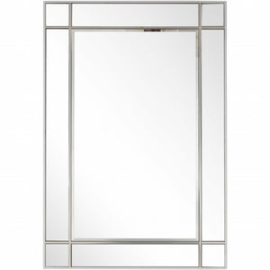 Homeroots Stainless Steel Wall Mirror  Glass 396649