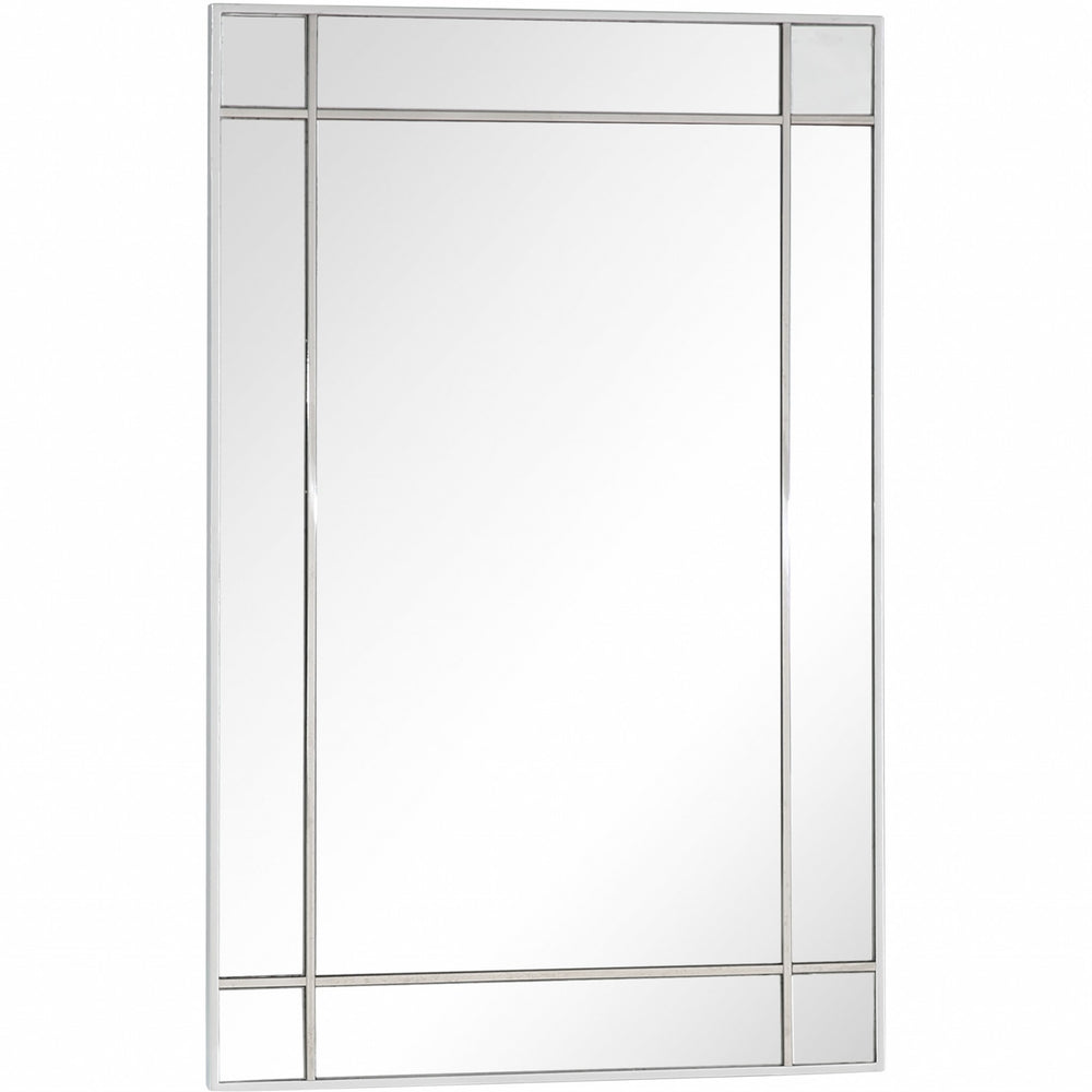Homeroots Stainless Steel Wall Mirror  Glass 396649