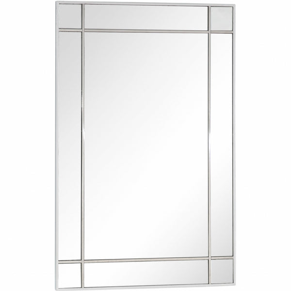 Homeroots Stainless Steel Wall Mirror  Glass 396649