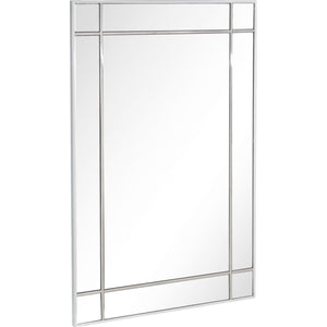 Homeroots Stainless Steel Wall Mirror  Glass 396649