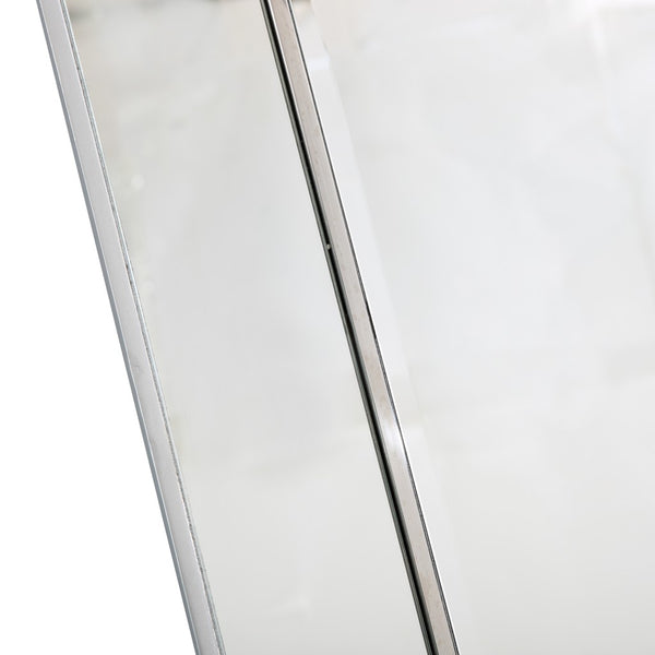 Homeroots Stainless Steel Wall Mirror  Glass 396649