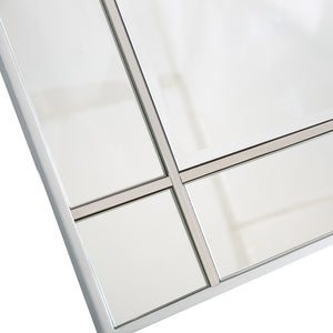 Homeroots Stainless Steel Wall Mirror  Glass 396649