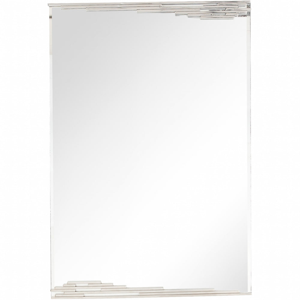Homeroots 46" Silver Framed Accent Mirror  Glass 396650
