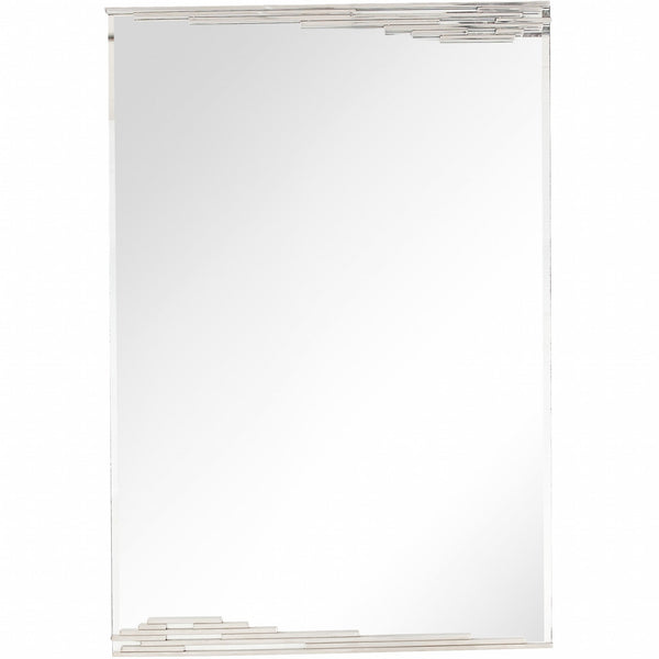 Homeroots 46" Silver Framed Accent Mirror  Glass 396650