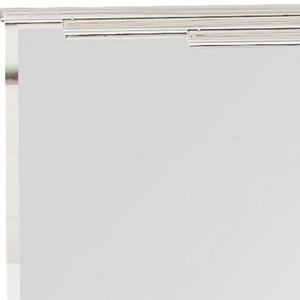 Homeroots 46" Silver Framed Accent Mirror  Glass 396650