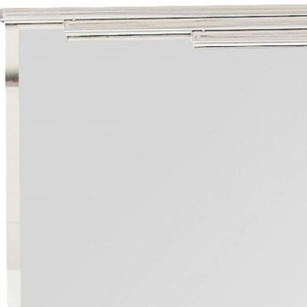 Homeroots 46" Silver Framed Accent Mirror  Glass 396650