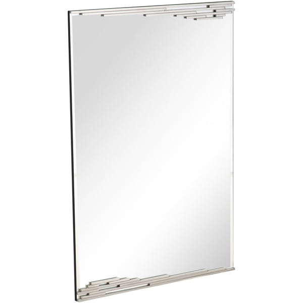 Homeroots 46" Silver Framed Accent Mirror  Glass 396650